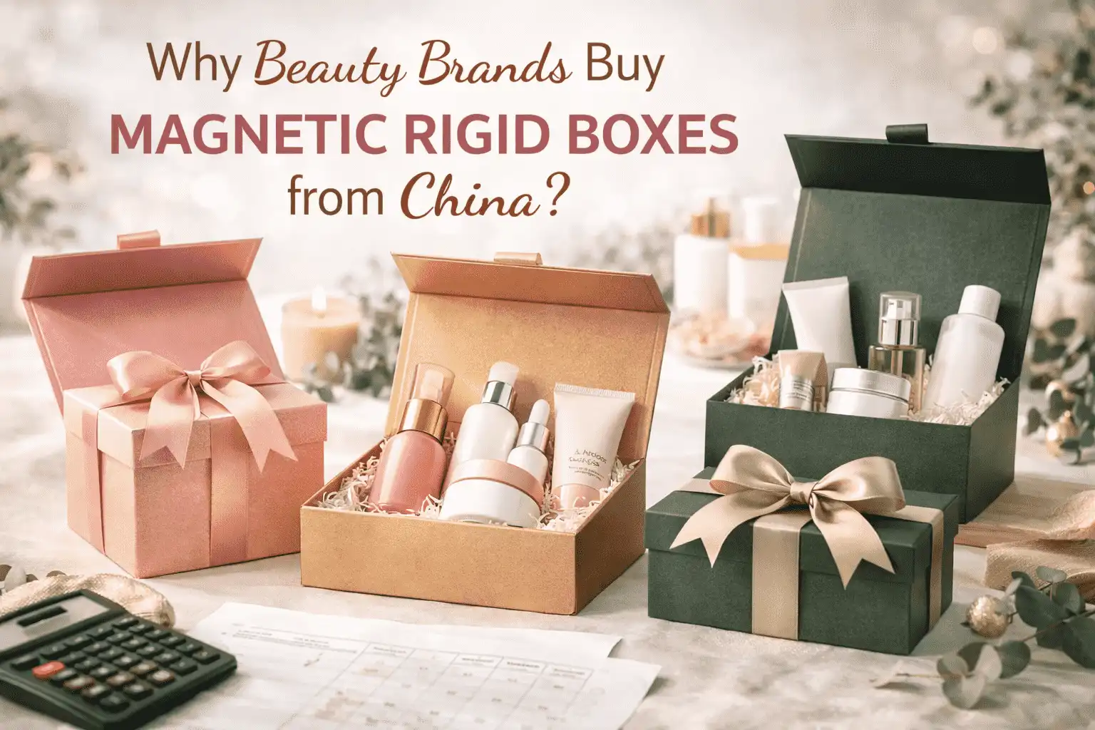 Why Beauty Brands Buy Magnetic Rigid Boxes from China?
